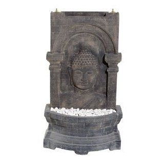 Brunnen Buddha 63x110cm aus Lavasteinen + Pumpen 