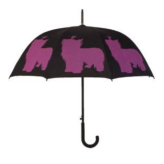 Yorkies YorkshireTerrier Silhouette Hund Regenschirm Stockschirm