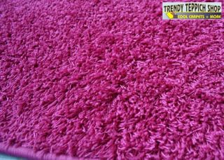 Teppich *Edel Shaggy ALEXIS 72 pink* 166 cm Ø rund NEU