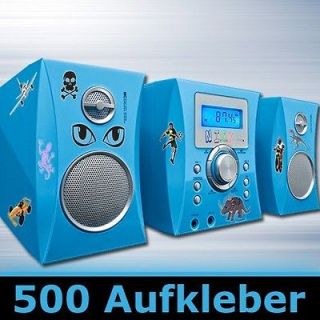 Kinder Musikanlage Radio CD Player Stereoanlage + 500 Sticker BigBen