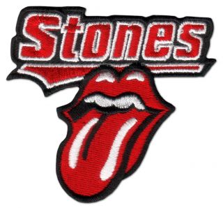 Die Rolling Stones Zunge Band Aufnäher Aufbügler Patch