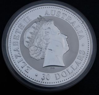 Kookaburra 2009, 30 Dollar Australien, 1 kg Silber, Silbermünze, 32