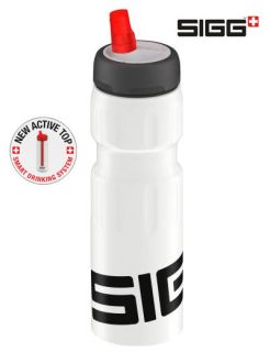 SIGG Flasche 0,75 L TrinkFlasche NEW ACTIVE TOP Schwarz Weiß Grün