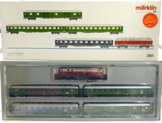  Schnellzug der deutschen Bundesbahn Diesellok V 160 OVP 1206 06 77