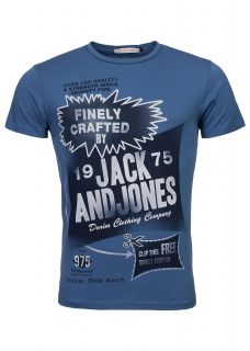 Jack and Jones T Shirt Jeans Intelligence Original federal blau