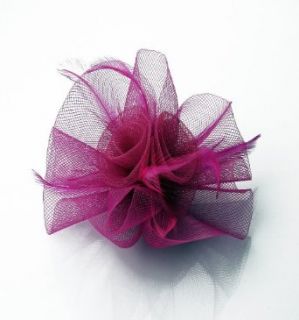 Abiball Blume Schleier Hochzeit rose/Pink H 36 Bekleidung