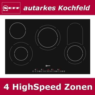 Neff Glaskeramik Kochfeld TD1582X TouchControl Ceranfeld autark 80cm
