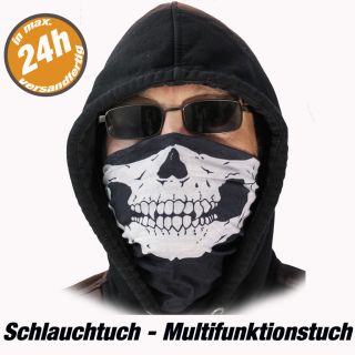 Biker,Motorrad Half Face Mask, Multifunktions tuch Schlauchtuch Gothic