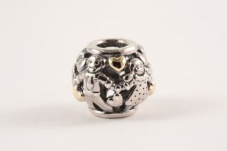AUTHENTIC PANDORA 791040 FAMILY FOREVER 14K GOLD STERLIN SILVER S925