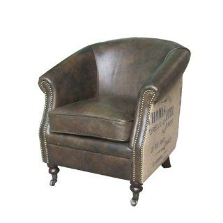 Vintage Leder Sessel Echtleder Antik Ashbourne Unikat Neu: 
