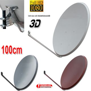 Digitale 100cm SAT Anlage Spiegel Schüssel + Quad LNB 0,1dB Antenne 4