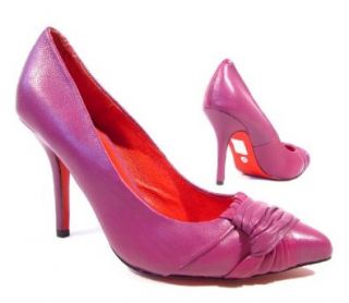 BUFFALO Elegance Damen High Heels Pumps (Lila/Rot): 