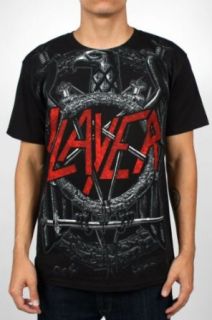 Slayer     Jumbo Black Eagle Pentagram Mens T Shirt in Schwarz