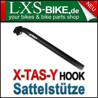 XTASY Sattelstuetze Hook 29 4 x 400mm Aluminium schwarz Fahrrad