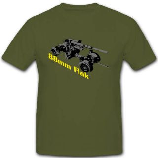 88 mm Flak Pak Kanone WH T Shirt *2823