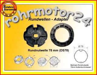 R78 Adapter Set Rundnutwelle f.Rolladenmotor RM + RMF