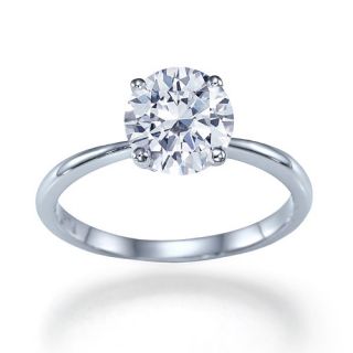 80 Carat G/VS2 Brillantring Diamant Solitar Ring 14kt 585 Weißgold