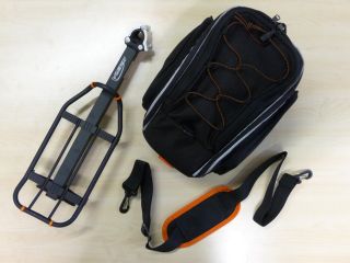 Fahrrad Gepäckträger mit abnehmbarer Tasche, UVP 89,  