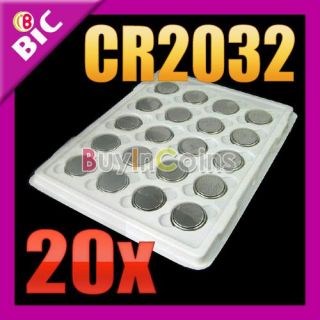 20 CR2032 DL2032 DL 2032 Lithium Cell Button Battery 3V