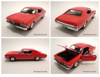 Chevrolet Chevelle SS 396 1968 rot, Modellauto 124 / Welly