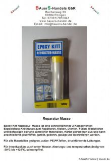 UHU Epoxy Kitt, 2 Komponenten Kleber, Komponenten Knetmasse, Reparatur
