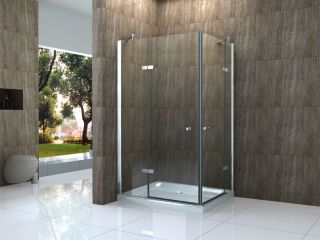CANTO 120 x 90 cm Glas Dusche Duschkabine Duschwand Duschabtrennung