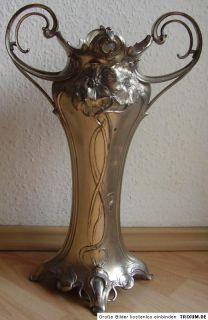 Antike schöne große Jugendstil Vase WMF um 1900 Selten