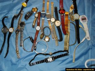 23 Armbanduhren Dau Uhren Konvolut an Bastler Nachlass Dachbodenfund