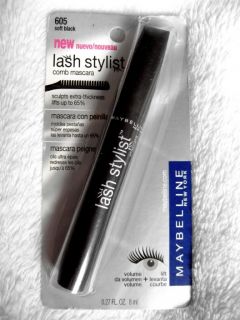 Maybelline LASH STYLIST Mascara 605 SOFT BLACK Washable DISCONTINUED