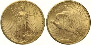 B130 USA 20 Dollar 1911 Saint Gaudens GOLD