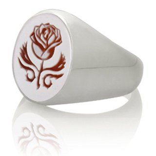 Rose oval 925 Silber Ringgröße 52 0526 Schmuck