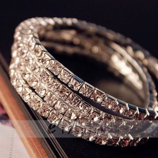 elastisch Kette Damen Band Lady bracelet SILBER NEU 104 0005