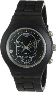 Swatch Herren Armbanduhr Full Blooded Black Skull SVCF4001AG Swatch
