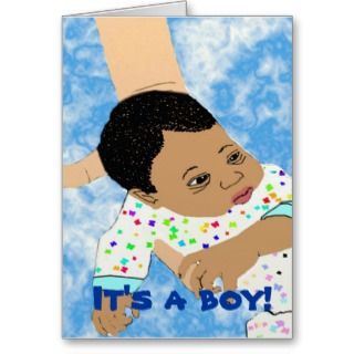 Cards, Note Cards and African American Baby Greeting Card Templates