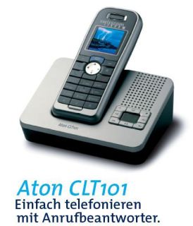 Swisscom Aton CLT101 Schnurlos Analog Telefon mit Anrufbeantworter