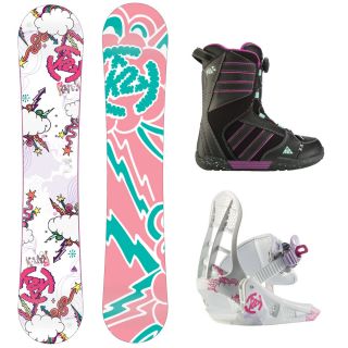 K2 Girls Snowboard Kinder Set (110cm) 2012 Boots 34,5