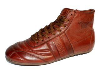 Bikkembergs Soccer Leather Mid 106 Dyed Bordeaux Rot