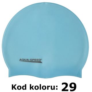 Aquaspeed Mono Silikon Badekappe, Bademütze, Badehaube, Cap   klare