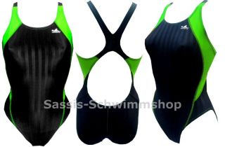 YINGFA 929 Wettkampf Schwimmanzug SPEEDSUIT schwarz/grün FINA