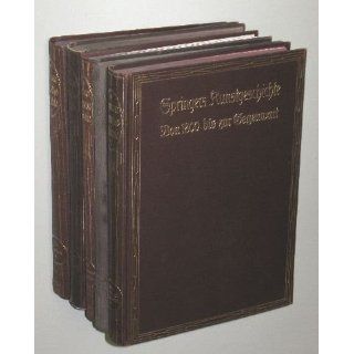 Springer, Anton Handbuch der Kunstgeschichte. 7.   11. Aufl. 5 Bde