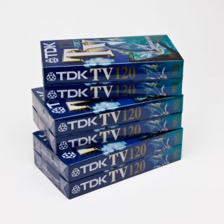 6x TDK 120 TV VHS Leerkassetten Kassetten