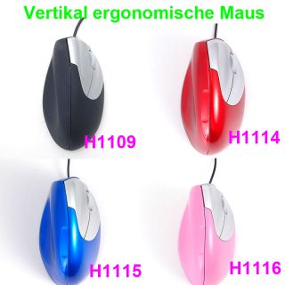 NEU Gesundheitsmaus Optische USB 2.0 Senkrecht Vertical Mouse