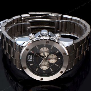 Armbanduhr Mechanische Herrenuhr Uhr Datum Tag Skelett Edelstahl #128