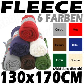 Tagesdecke Decke Kuscheldecke Fleecedecke Fleece   IN 6 FARBEN   130cm