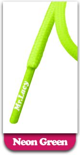 Mr. Lacy Roundies Schnürsenkel rund neon green / grün130 cm z1302
