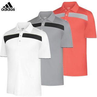 2012 Adidas ClimaCool Block Piped Print Golf Polo Shirt AW12