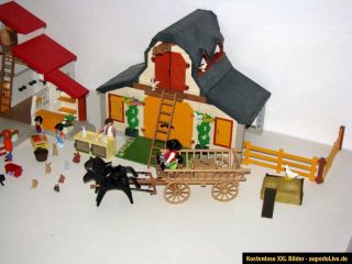 Playmobil 4190 Moderner Reiterhof / Pferdehof und Bauernhof 3072 mit