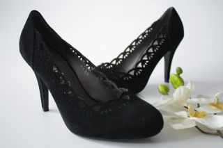 High Heels schwarz Pumps Damenschuhe hoher Absatz 10 cm Schuhe gr 38