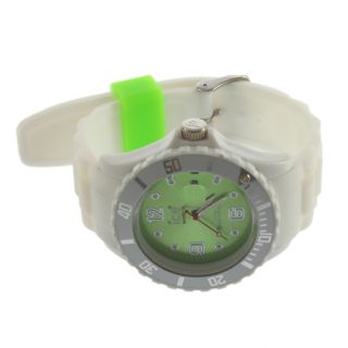 Unisex Silicone Rubber Quartz Jelly Gel Sport Analog Wrist Watch