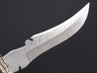 Damast messer Jagdmesser Damaststahl Damascus Steel Hunting Knife 7540